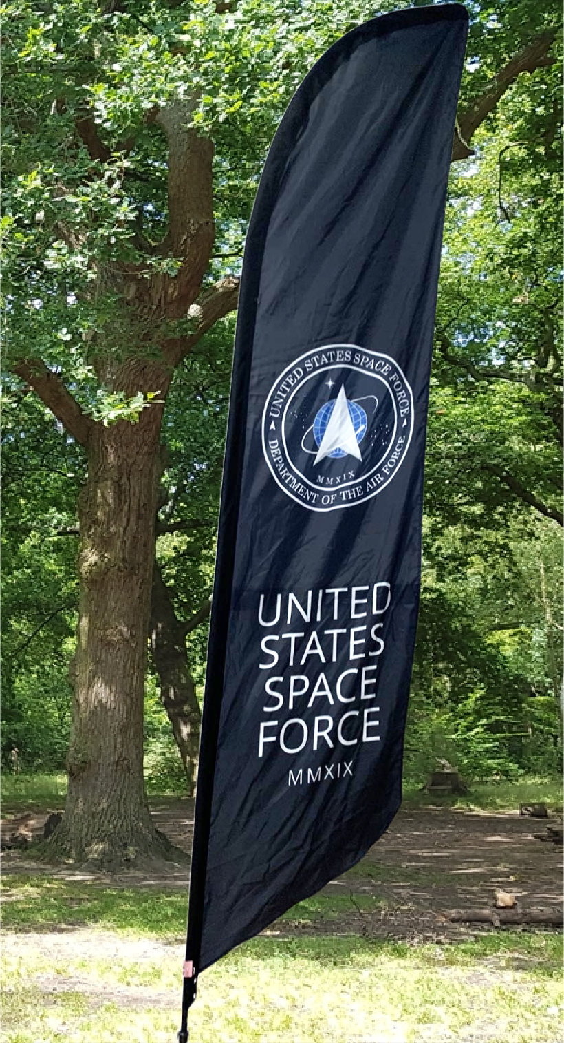 USA SPACE FORCE swooper feather banner sign flag 9338